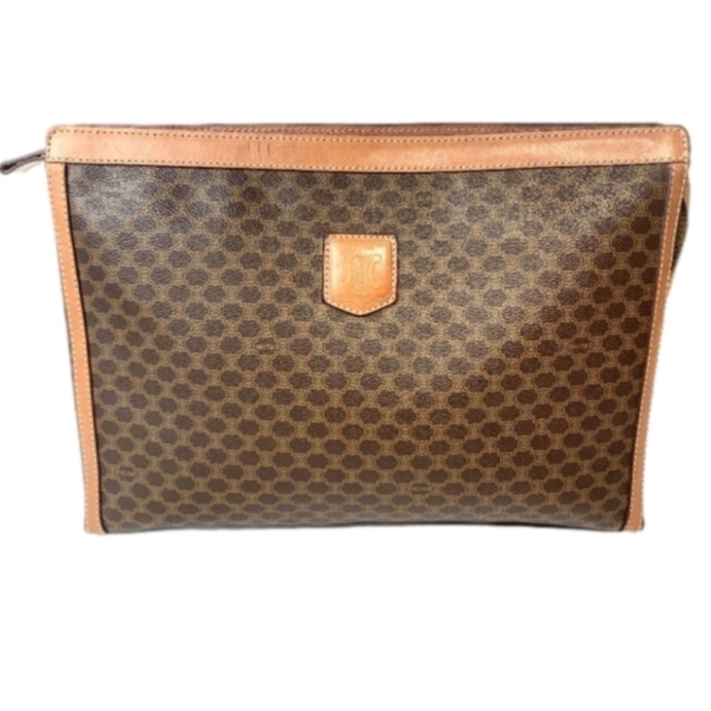 Authentic Celine Clutch Macadam Pvc - Picture 2 of 7